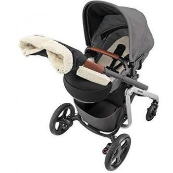 Bébé Confort Lila Winter Pack Couvre-Jambes Ultra Molletonné + Gants Parents pour Poussette Lila Noir