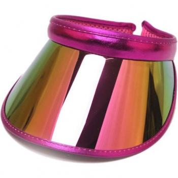 Wide Brim UV Protection Sun Visor Hat with Clip-On Sunglasses