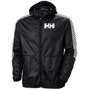 Chaqueta de hombre Helly Hansen, cortavientos, 53442, color Negro, tamaño medium