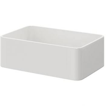 Evora White Rectangular Countertop Basin 365mm x 235mm