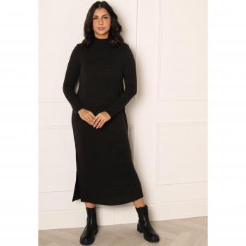 Vero Moda Strickkleid 10293849 Schwarz Regular Fit