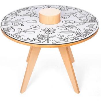 Table d'artiste D70 cm en bois
