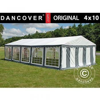 Tendone evento 4x10 m PVC Original Grigio/Bianco