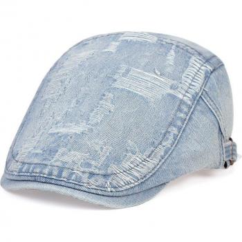 Unisex Cowboy-Kappe “Zeitungsjunge” – flach, Baumwolle, lässig