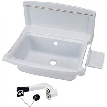 SOLIDO Wand-Ausgussbecken multiset 7121.24, Kunststoff granit