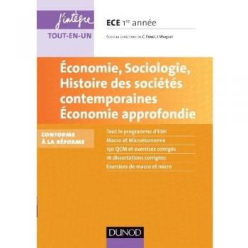 Economie, sociologie, histoire des sociétés contemporaines, économie approfondie : ECE 1re année