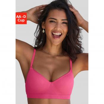 Lascana Push‑Up‑BH “COMFY BRA” Damen Pink Gr. 85 D