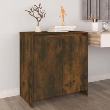 Smoked Oak Engineered Wood Sideboard 70x41x75 cm vidaXL