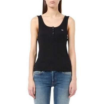 Tommy Jeans Slim Fit Tanktop in Schwarz