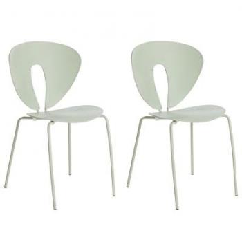 Chaises Modernes Sans Accoudoirs Vert Clair Tracy