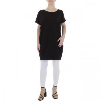 Ital-Design Damen Tunikashirt Schwarz