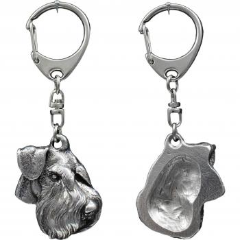 Boîte‑Cadeau Schnauzer IV – Porte‑Clés Artistique