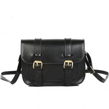 Bolso de cuero con cierre de solapa para mujer, estilo invierno