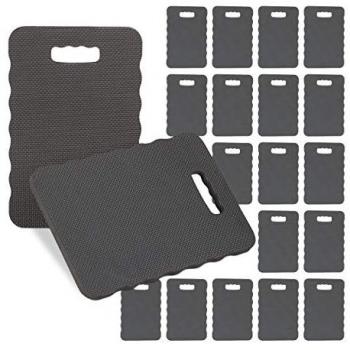 Protector de Rodillas para Jardinería, Juego de 20 Almohadas, Espuma EVA, Negro, 40 x 26 cm