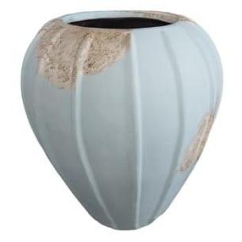 Romimex Türkis-Terracotta-Topf für Pflanzen, 45 x 50 x 45 cm