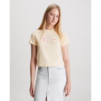 Calvin Klein Jeans Damen T-Shirt mit Monologo-Print