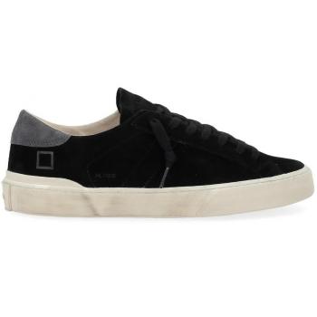 D.A.T.E. Men's Black Suede Sneakers Size 45