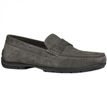 Geox Moner Moccasins in Mud Brown