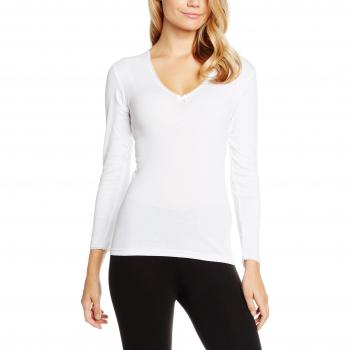 Princesa by Playtex Camiseta Térmica Manga Larga Blanco XL