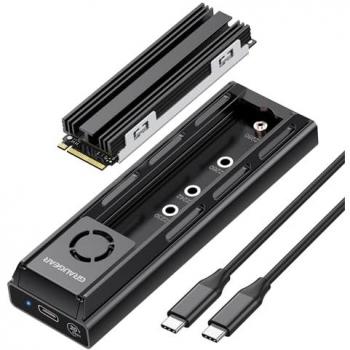 GRAUGEAR 18112 20mm Cooler Dock for M2 NVMe/NGFF, USB 3.0