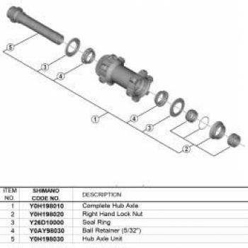 Fahrradnabe Shimano WH‑RX570‑TL‑F12 inkl. Freilauf