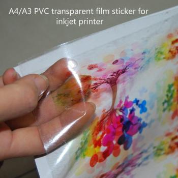 Vinilo Translucido PVC Auto-Adherente A4, Compatible con Impresoras de Tinta – 10 Placas
