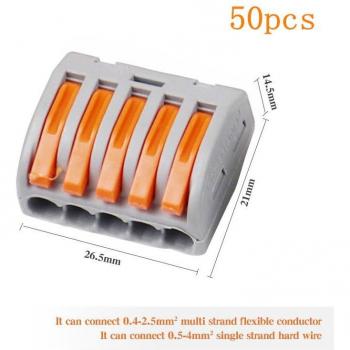 Conector de terminales para cableado 75 piezas