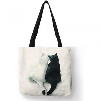 Sac de shopping décontracté aquarelle