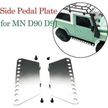 Accesorios Hiinst para Vehículo Teledirigido, Placas de Pedal Metálicas MN D90 D91