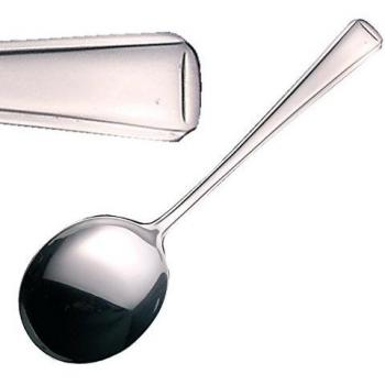 12x Stainless Steel Harley Soup Spoons by Olympia