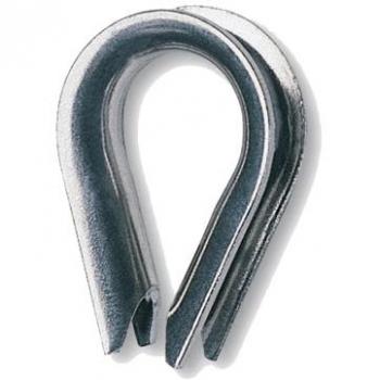 Robur Stainless Steel Wire Rope Eye End Protection, 6mm, AISI 316