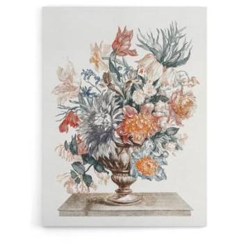 White Stone Vase with Flower Bouquet – Artery8 12x16