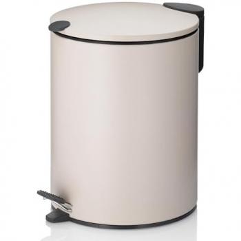 Kela Pedaalafvalbak 5 L, Beige – Slank Design