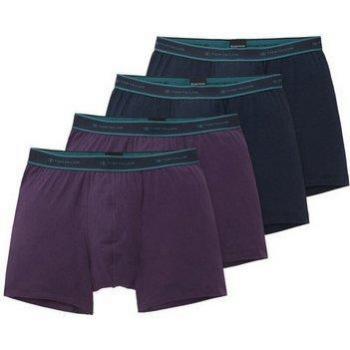 TOM TAILOR Herren Kurze Unterwäsche im 4er-Pack, lila, Uni, Größe 7