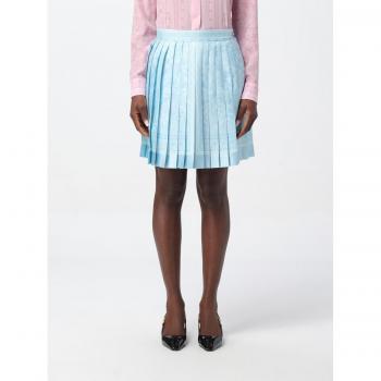 Jupe haute couture Versace bleu indigo taille 40