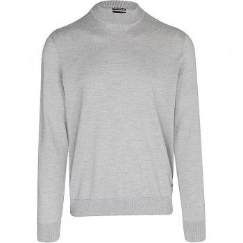 JOOP Strickpullover DAVIDE Rundhalsausschnitt hellgrau XXL