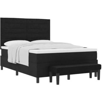 Boxspringbett mit Kopfteil, Schwarz, 160 × 200 cm – Vidaxl Premium