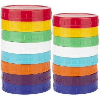 Tapa de Rosca Universal para Tarros de Boca Ancha, 16 Pzs