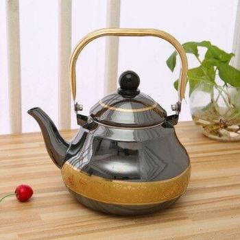 1.5-2.5L Golden Enamel Teapot