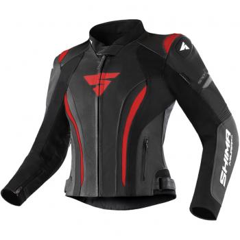 Giacca Motociclista SHIMA Miura 2.0 – Nero/Rosso