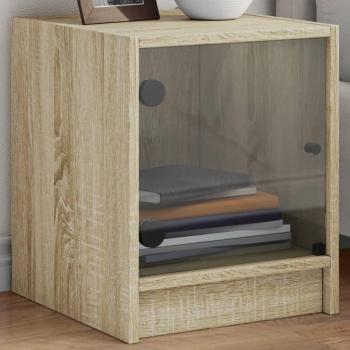 Tablette d’appoint en chêne Sonoma – 2 unités, design contemporain