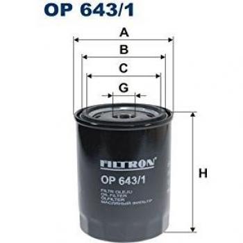Filtro de motor Filtron OP643/1