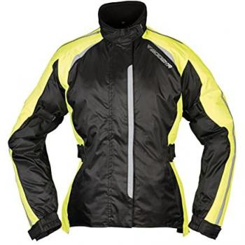 Modeka Viola Dry Veste de pluie pour femmes Noir Jaune 34