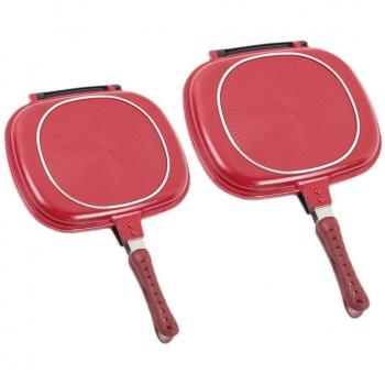 Sartén Parrilla Doble 28/32 cm – Kit de Herramientas Culinarias