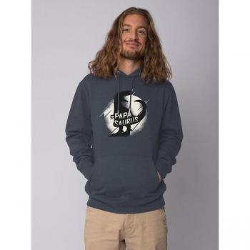 Felpa Comfort Papasaurus in Antracite, Nero Sfumato & Bianco