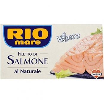 Filetto di Salmone Rio Mare, prodotto cotto al vapore e al naturale