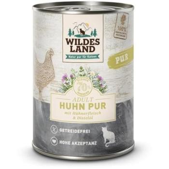 Café de Plaisir Wildes Land Adult 6x400 g Chat – Poulet Pur, Huile de Carthame