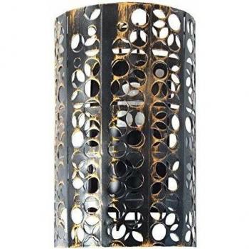 Aplique Cilindro Negro Tosel Zen D16 x H10 cm