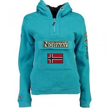 Felpa GYMCLASS Blu Cielo per Donna Geographical Norway