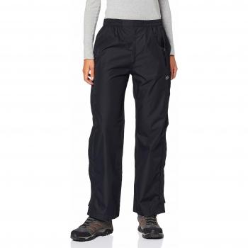 Pantalón Montaña Negro/Blanco Mujer con Cremallera Laterales y Resistencia al Agua